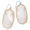 Danielle Rose Gold Earrings In Ivory Pearl -Jewelry Shop kendra scott danielle rose gold statement earrings in ivory pearl 00 default lg