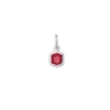 Davie Sterling Silver Charm In Ruby -Jewelry Shop kendra scott davie charm sterling silver red garnet 00 lg