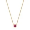 Davie 18k Gold Vermeil Pendant Necklace In Ruby -Jewelry Shop kendra scott davie pendant necklace 18k gold vermeilpink ruby 00 lg