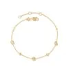 Davie 18k Gold Vermeil Trio Delicate Bracelet In White Sapphire 1 Davie 18k Gold Vermeil Trio Delicate Bracelet In White Sapphire -Jewelry Shop kendra scott davie trio delicate bracelet 18k yellow gold vermeil white sapphire 00