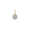 Davis 18k Gold Vermeil Charm In White Diamond -Jewelry Shop kendra scott davis 10mm charm gold white diamond 00 lg