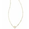 Delicate Cross Pendant Necklace In 14k Yellow Gold -Jewelry Shop kendra scott delicate cross pendant necklace 14kt yellow gold 00