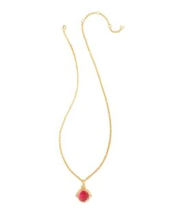 Dira Gold Reversible Pendant Necklace In Iridescent Orchid Illusion 9 Dira Gold Reversible Pendant Necklace In Iridescent Orchid Illusion -Jewelry Shop kendra scott dira reversible pendant necklace gold iridescent orchid illusion 01