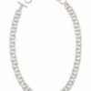 18 Inch Double Chain Link Necklace In Silver