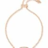 Elaina Rose Gold Adjustable Chain Bracelet In Iridescent Drusy -Jewelry Shop kendra scott elaina rose gold adjustable bracelet in iridescent drusy 00 default lg