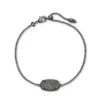 Elaina Gunmetal Single Slide Bracelet In Platinum Drusy -Jewelry Shop kendra scott elaina single slide bracelet gunmetal platinum drusy 00 lg