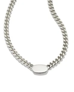 Elisa Curb Chain Necklace In Sterling Silver 7 Elisa Curb Chain Necklace In Sterling Silver -Jewelry Shop kendra scott elisa curb chain necklace sterling silver 01