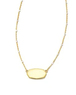 Elisa Metal Satellite Necklace In Mixed Metal