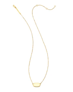 Elisa Metal Satellite Necklace In Mixed Metal -Jewelry Shop kendra scott elisa metal satellite necklace 18k yellow gold vermeil sterling silver 01