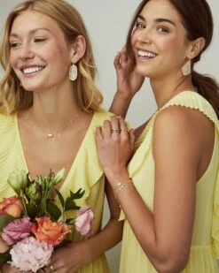 Elle Rose Gold Drop Earrings In Ivory Mother-of-Pearl -Jewelry Shop kendra scott elle earring gold rosequartz 03 lg 1