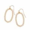 Elle Open Frame Crystal Drop Earrings In Rose Gold -Jewelry Shop kendra scott elle open frame earring cz rose gold 00 lg
