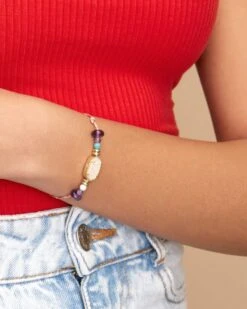 Ellie DIY Bracelet Kit In Iridescent Drusy -Jewelry Shop kendra scott ellie DIY bracelet kit iridescent drusy