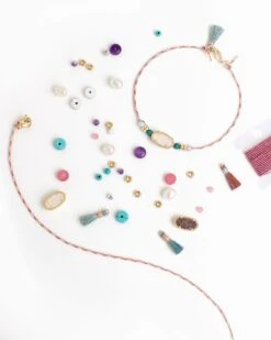 Ellie DIY Bracelet Kit In Iridescent Drusy -Jewelry Shop kendra scott ellie stone diy bracelet kit 02 lg