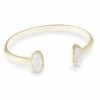 Elton Gold Cuff Bracelet In Iridescent Drusy -Jewelry Shop kendra scott elton gold cuff bracelet in iridescent drusy 00 default lg
