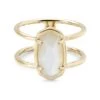Elyse 18k Gold Vermeil Double Band Ring In Ivory Mother-of-Pearl 2 Elyse 18k Gold Vermeil Double Band Ring In Ivory Mother-of-Pearl -Jewelry Shop kendra scott elyse ring 18k gold vermeil ivory mother of pearl 00 lg