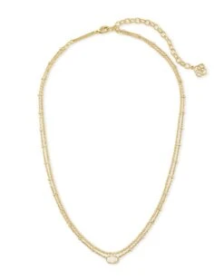 Emilie Gold Multi Strand Necklace In Iridescent Drusy -Jewelry Shop kendra scott emilie multi strand necklace gold iridescent drusy 01 lg