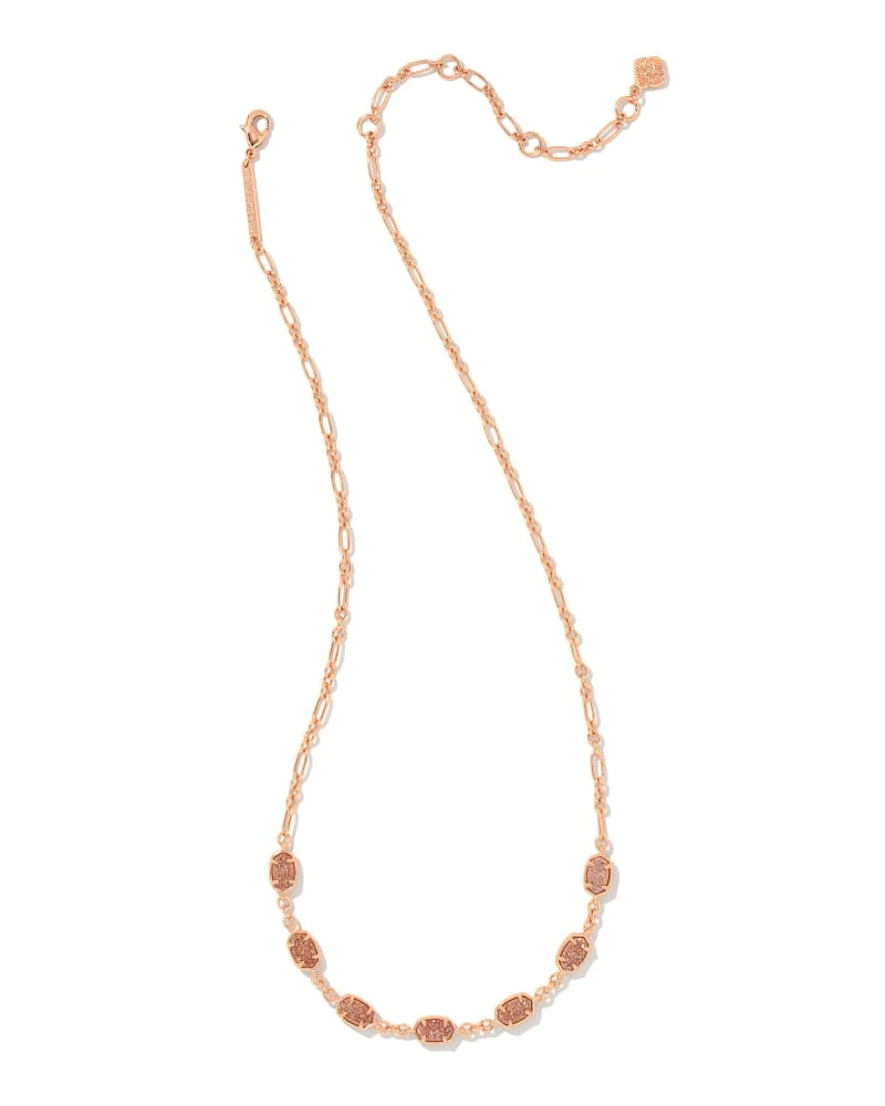 Emilie Rose Gold Strand Necklace In Sand Drusy 4 Emilie Rose Gold Strand Necklace In Sand Drusy - Image 2