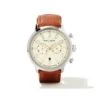 Evans Stainless Steel 44mm Field Watch In Ivory -Jewelry Shop kendra scott evans 44mm field watch chestnut brown leather ivory stainless steel 00