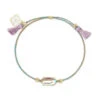 Everlyne Multicolor Cord Friendship Bracelet In Dichroic Glass -Jewelry Shop kendra scott everlyne friendship bracelet gold dichroic glass 00 lg