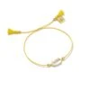 Everlyne Yellow Cord Friendship Bracelet In Dichroic Glass -Jewelry Shop kendra scott everlyne friendship bracelet gold yellow cord dichroic glass 00