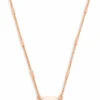Fern Pendant Necklace In Rose Gold -Jewelry Shop kendra scott fern rose gold pendant necklace 00 default lg