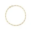 Figaro Chain Bracelet In 14k Yellow Gold -Jewelry Shop kendra scott fiagro chain bracelet 14k yellow gold 00