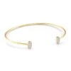 Marisa 14k Yellow Gold Cuff Bracelet In White Diamond -Jewelry Shop kendra scott fine marisa cuff bracelet 14k yellow gold white diamond 00 lg
