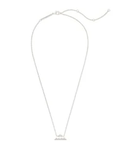 Folds Of Honor Pendant Necklace In Silver -Jewelry Shop kendra scott folds of honor pendant necklace rhodium silver 01 lg