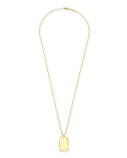 Folds Of Honor Pendant Necklace In 18k Gold Vermeil -Jewelry Shop kendra scott folds of honor tag necklace 18k gold vermeil 01 lg
