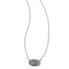 Grayson Silver Pendant Necklace In Platinum Drusy -Jewelry Shop kendra scott grayson pendant necklace rhodium platinum drusy 00