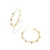 Haven Gold Crystal Heart Hoop Earrings In Pink Crystal