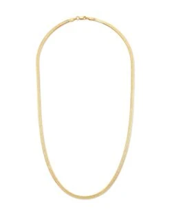 Herringbone Chain Necklace In 18k Gold Vermeil -Jewelry Shop kendra scott herringbone chain necklace 18k yellow gold vermeil 01 lg