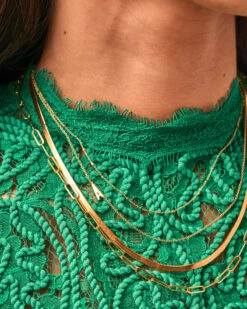 Letter A Inline Initial Necklace In 18k Gold Vermeil -Jewelry Shop kendra scott inline a letter pendant necklace gold vermeil 00