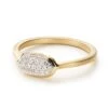 Isa Ring In Pave Diamond And 14k Yellow Gold -Jewelry Shop kendra scott isa band ring 14k gold white diamond 00 lg
