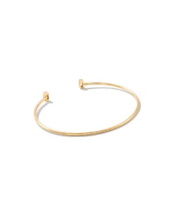 Isabella 14k Yellow Cuff Bracelet In White Diamond 7 Isabella 14k Yellow Cuff Bracelet In White Diamond -Jewelry Shop kendra scott isabella cuff bracelet 14k yellow gold white diamond 01