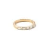 Isabella 14k Yellow Gold Half Eternity Band Ring In White Diamond -Jewelry Shop kendra scott isabella half eternity ring 14k yellow gold white diamond 00