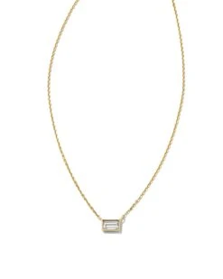 Isabella 14k Yellow Gold Pendant Necklace In White Diamond, .18ct