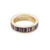 Jack Gold Band Ring In Multi Crystal -Jewelry Shop kendra scott jack band ring gold multi nano gems 00 lg