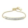 Jack Adjustable Gold Chain Bracelet In White Crystal -Jewelry Shop kendra scott jack delicate chain bracelet gold white white crystal 00 lg