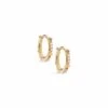 Jett 14k Yellow Gold Huggie Earrings In White Diamond -Jewelry Shop kendra scott jett 14k yellow gold diamond hoop earrings 00 default lg