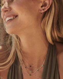 Jett 14k Yellow Gold Huggie Earrings In Black Diamond 8 Jett 14k Yellow Gold Huggie Earrings In Black Diamond -Jewelry Shop kendra scott jett huggie earrings 14k yellow gold black diamond