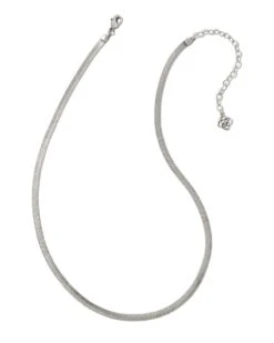Kassie Chain Necklace In Vintage Silver