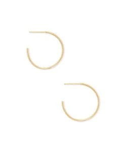 Keeley 25mm Small Hoop Earrings In 18k Gold Vermeil -Jewelry Shop kendra scott keeley sm hoop earrings 18k gold vermeil 01 lg