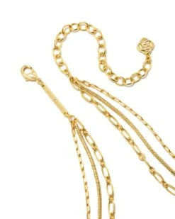 Kinsley Gold Multi Strand Necklace In Ivory Mother-of-Pearl -Jewelry Shop kendra scott kinsley multistrand necklace gold ivory mother of pearl 02