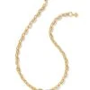 Korinne Chain Necklace In Gold -Jewelry Shop kendra scott korinne chain necklace gold 00