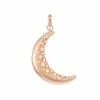 Large Crescent Moon Charm In Rose Gold -Jewelry Shop kendra scott large crescent moon charm rose gold 00 lg