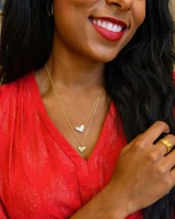 Large Heart 14k White Gold Pendant Necklace In White Diamond -Jewelry Shop kendra scott large heart pendant 14kgold white diamond 02 lg