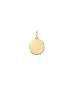 Letter A Coin Charm In 18k Gold Vermeil -Jewelry Shop kendra scott letter a coin 18k gold vermeil 01 lg