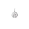 Letter A Coin Charm In Oxidized Sterling Silver -Jewelry Shop kendra scott letter a coin sterling silver 00 lg