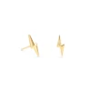 Lightning Bolt Mini Stud Earrings In 18k Gold Vermeil -Jewelry Shop kendra scott lightning bolt stud earrings 18k yellow gold vermeil 00 lg